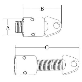 Purchase Adjustable stainless steel tube end 22mm 25mm