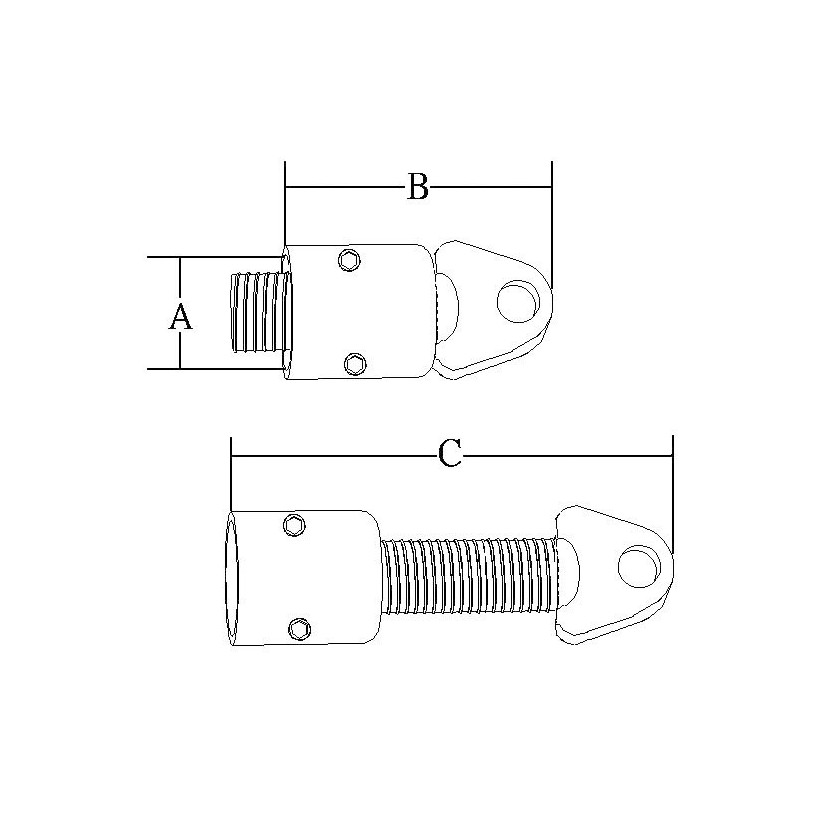 Purchase Adjustable stainless steel tube end 22mm 25mm