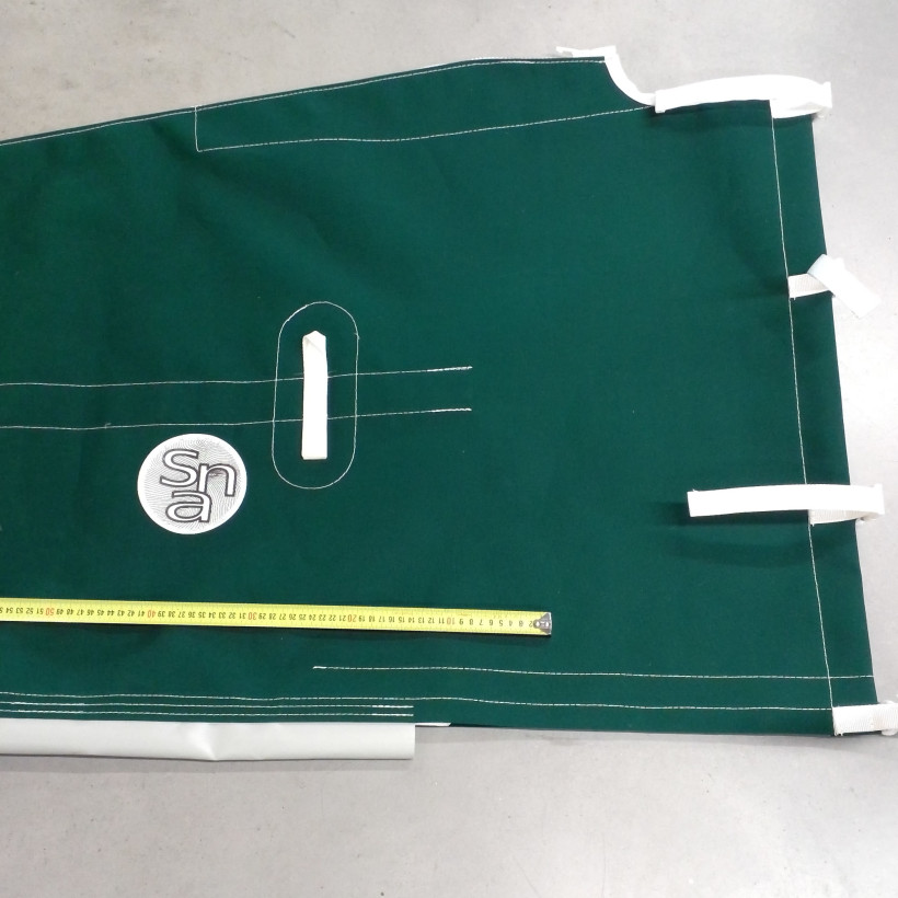 Purchase Sail option with luffed edge rope trim