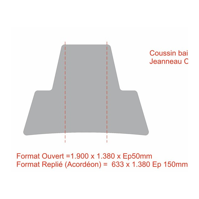 Purchase Sun lounger cushion Jeanneau Cap Camarat 6.5 DC S2