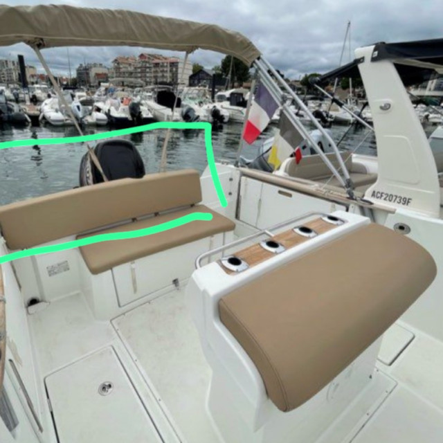 Purchase Cap Camarat 7.5CC S1 Bench Seat Backrest Cover