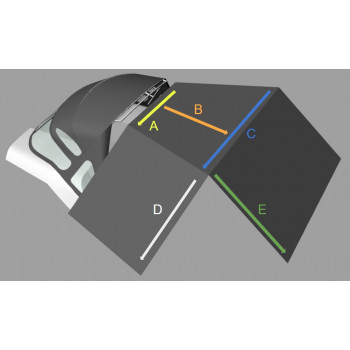Purchase Sunshade with 4 modular parts in Polyester