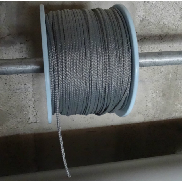 Purchase Rope 10 meters long, diameter 4 or 6 mm, carbon gray